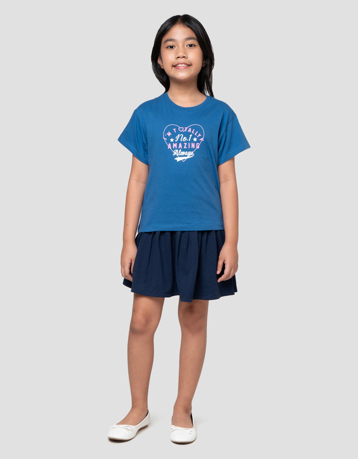 Little M Varsity 3 Kaos Anak Perempuan