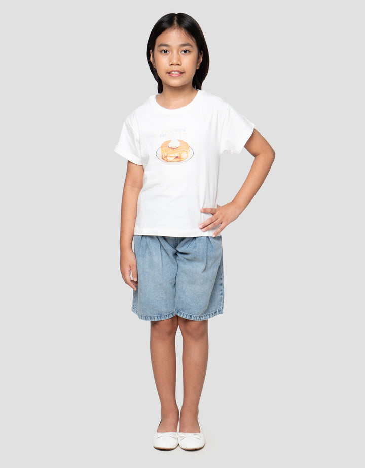 Little M  Food Pancake Kaos Anak Perempuan