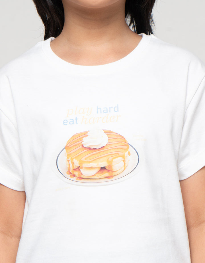 Little M  Food Pancake Kaos Anak Perempuan