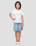Little M  Food Waffle Kaos Anak Perempuan