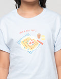 Little M  Food Waffle Kaos Anak Perempuan