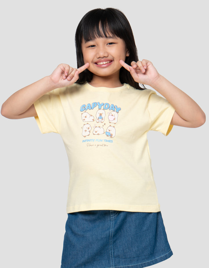 Little M Capyday Kaos Anak Perempuan