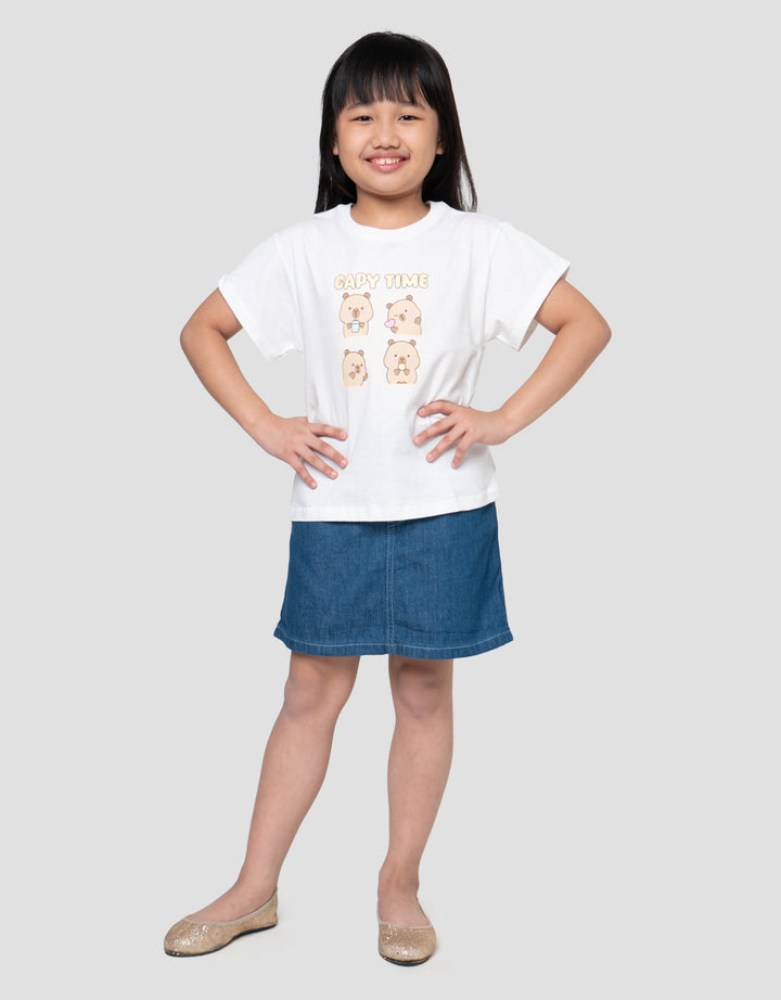 Little M Capy Time Kaos Anak Perempuan