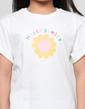 Little M Hello Sunset Print Kaos Anak Perempuan