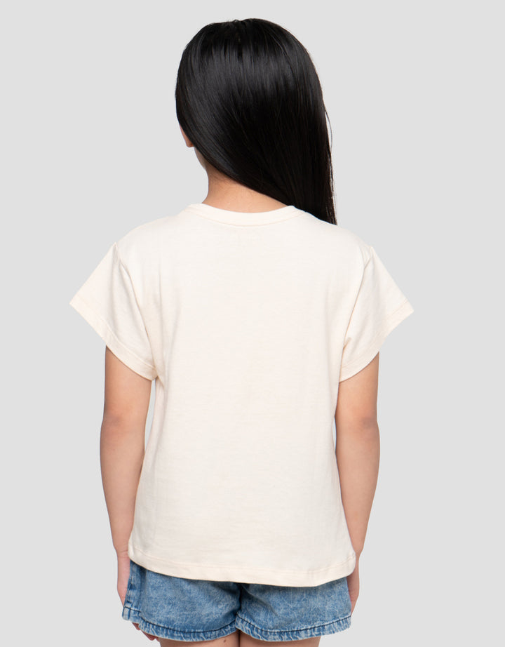 Little M Flowers Print Kaos Anak Perempuan