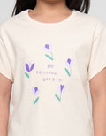 Little M Flowers Print Kaos Anak Perempuan