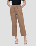 Connexion Elastics Solid Linen Tappered Celana Panjang Wanita