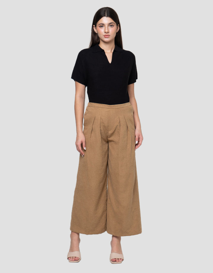 Connexion Crinkle Wide Celana Kulot Wanita