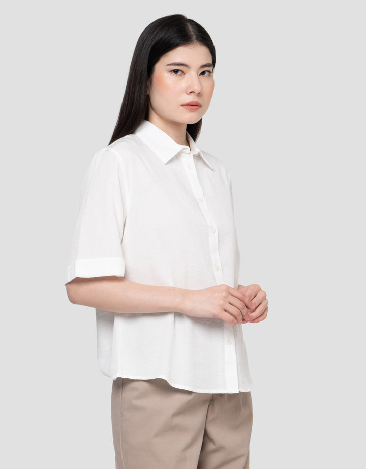 Connexion Floded Linen Kemeja Wanita
