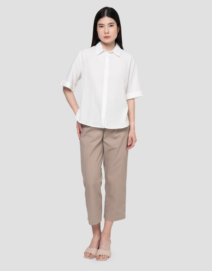 Connexion Floded Linen Kemeja Wanita