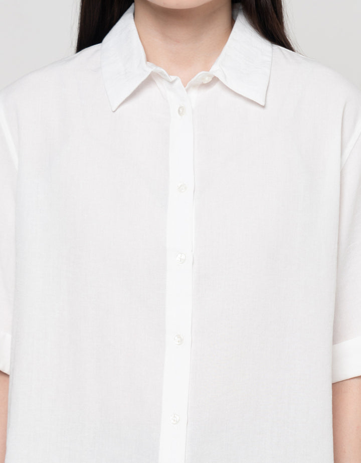 Connexion Floded Linen Kemeja Wanita