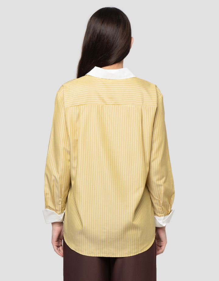 Connexion Loose Stripe Kemeja Wanita