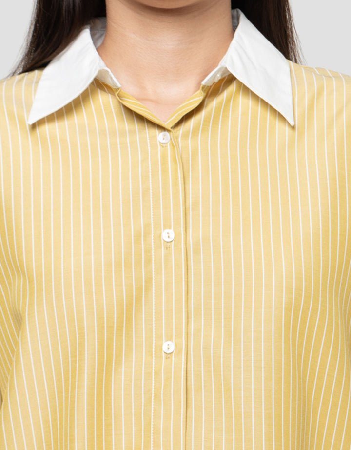 Connexion Loose Stripe Kemeja Wanita