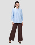 Connexion Loose Stripe Kemeja Wanita