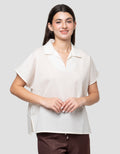 Connexion Dyed Yarn Blouse Wanita
