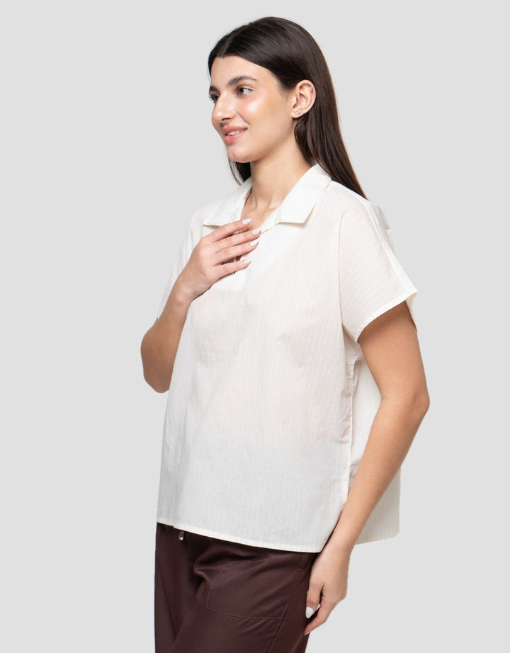 Connexion Dyed Yarn Blouse Wanita