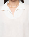 Connexion Dyed Yarn Blouse Wanita