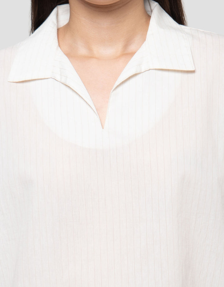 Connexion Dyed Yarn Blouse Wanita
