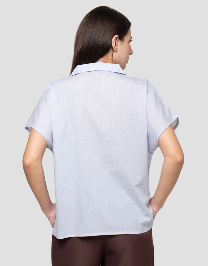 Connexion Dyed Yarn Blouse Wanita