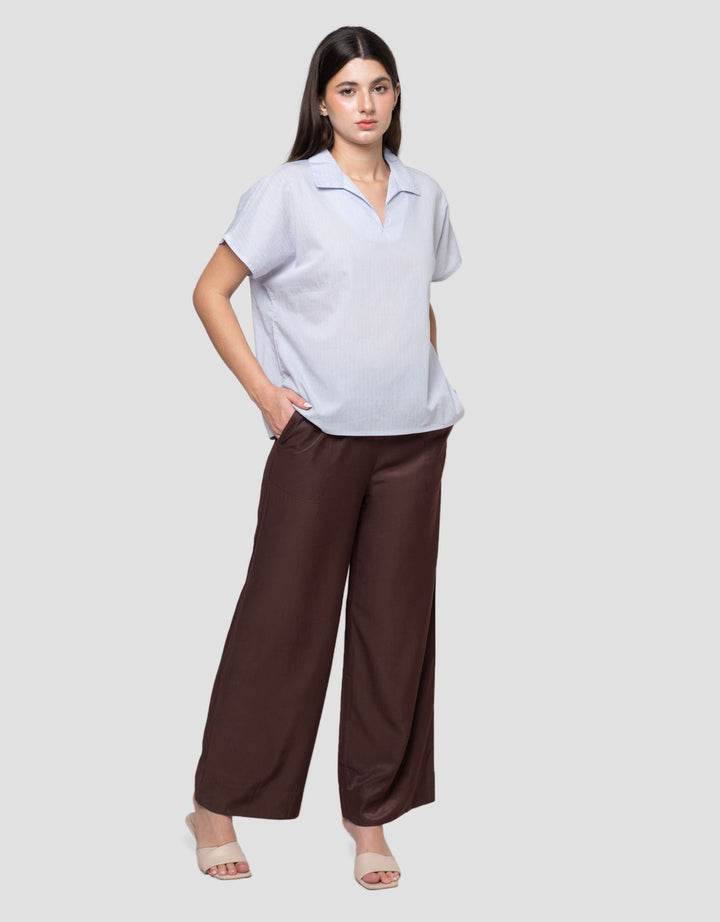 Connexion Dyed Yarn Blouse Wanita