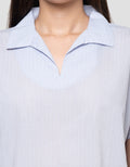 Connexion Dyed Yarn Blouse Wanita