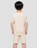 Little M Panda Bordir Set Pakaian Anak Laki-laki