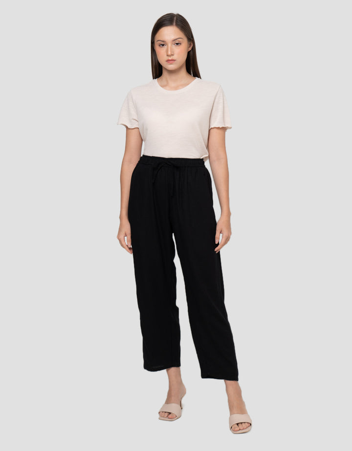 Connexion Full Length Barrel With Drawstring Loose Fit Celana Panjang Wanita