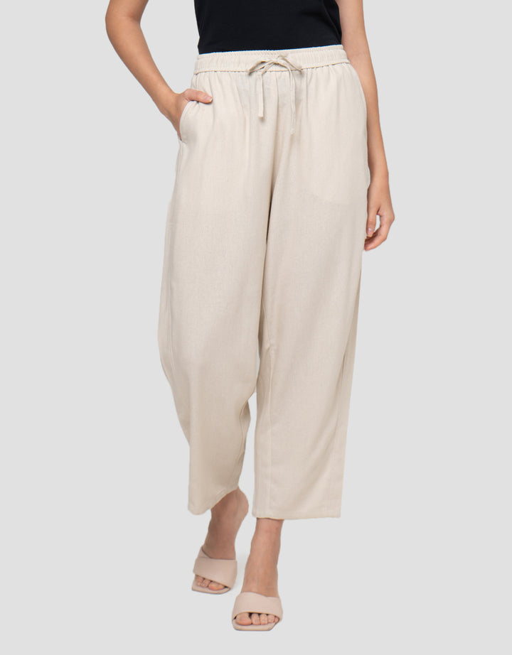 Connexion Full Length Barrel With Drawstring Loose Fit Celana Panjang Wanita