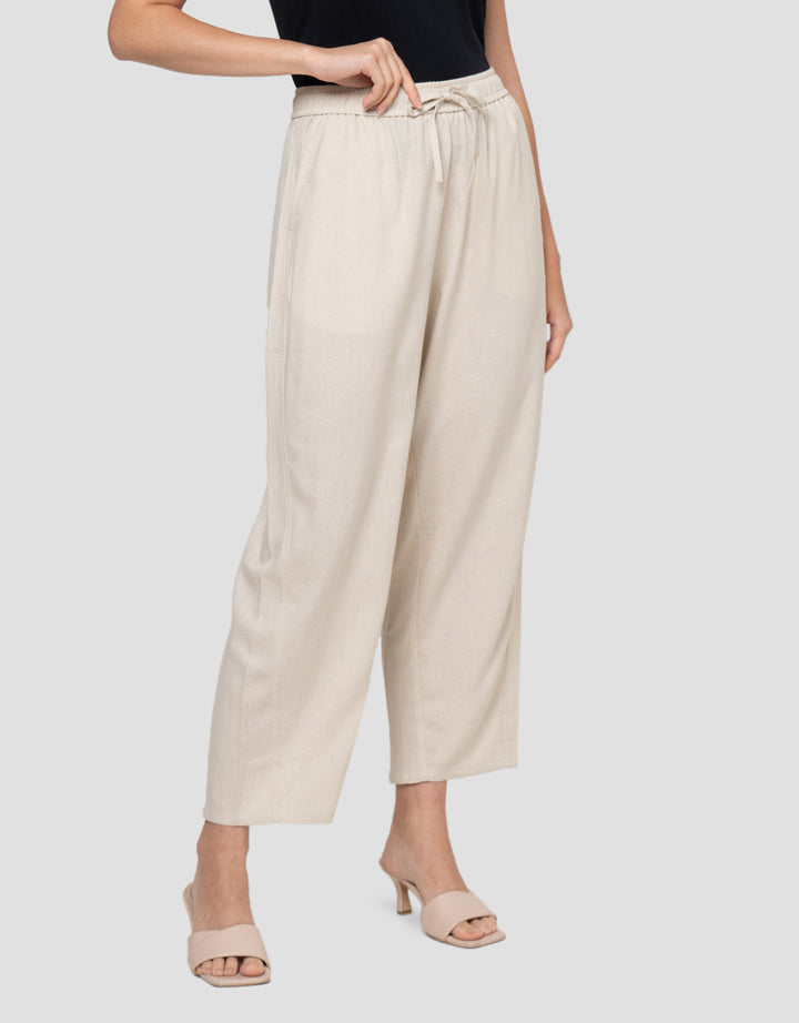 Connexion Full Length Barrel With Drawstring Loose Fit Celana Panjang Wanita
