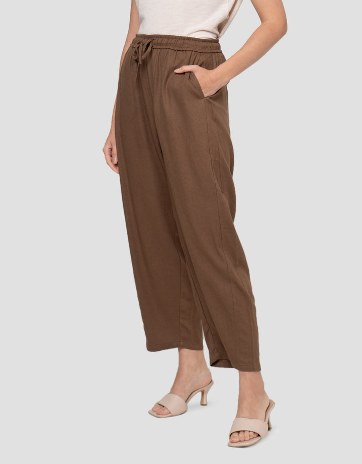Connexion Full Length Barrel With Drawstring Loose Fit Celana Panjang Wanita