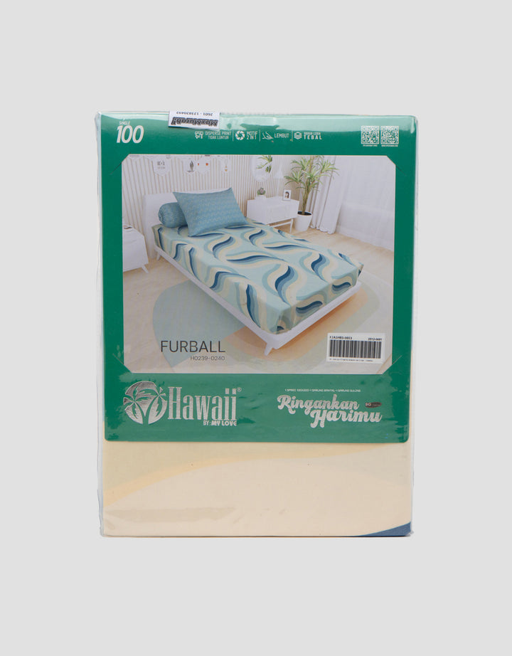 Mxm Hawaii Fitted Sheet Sprei Single Polyester
