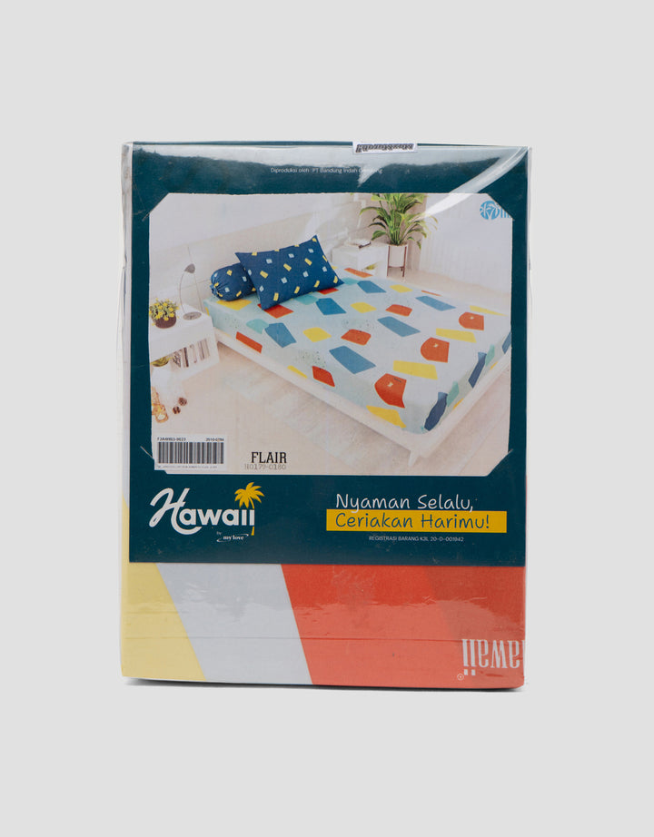 Mxm Hawaii Fitted Sheet Sprei Single 95 Gsm - 120X200X20
