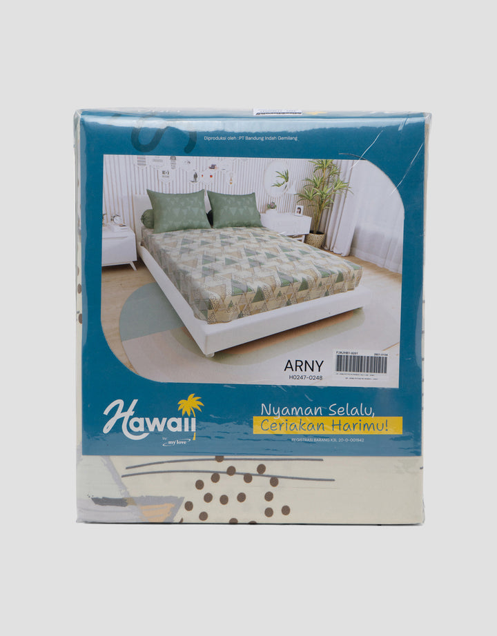 Mxm Hawaii Fitted Sheet Sprei King Hawaii 95 Gsm - 180X200X20