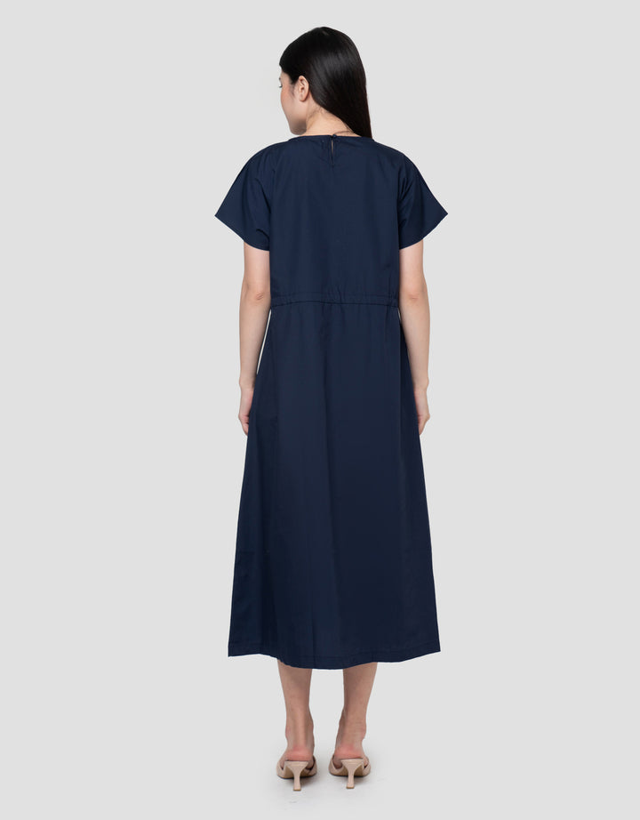 Connexion Nidi Kenght Dress With Front Skit Blend Dress Wanita