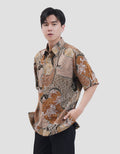 Arjuna Weda Hem Sekar Jagad Kemeja Batik Pria