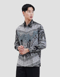 Arjuna Weda Reg Fit Batik Mega Mendung Kemeja Batik Pria
