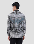 Arjuna Weda Reg Fit Batik Mega Mendung Kemeja Batik Pria