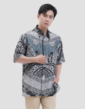 Arjuna Weda Hem Reg Fit Mega Mendung Kemeja Batik Pria