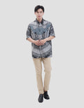 Arjuna Weda Hem Reg Fit Mega Mendung Kemeja Batik Pria