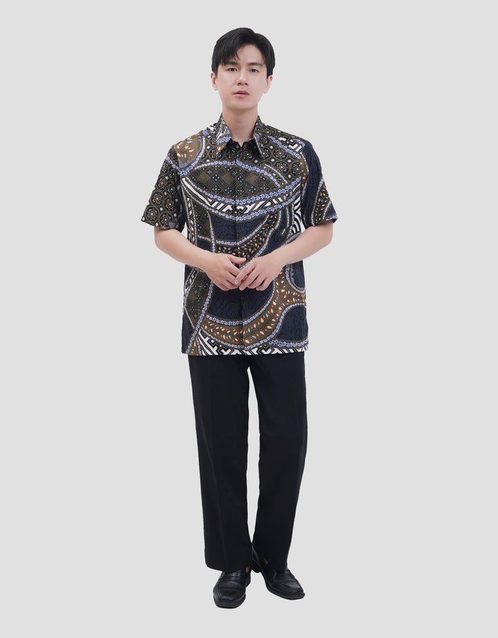 Arjuna Weda Hem Luk Jagating Sekar Kemeja Batik Pria