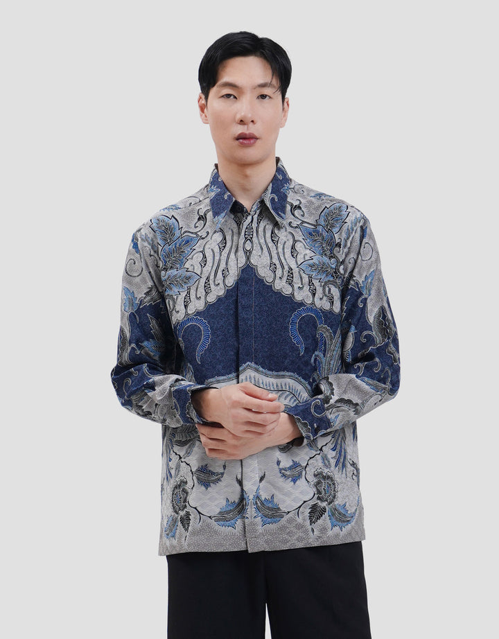 Arjuna Weda Peksi Rerengan Parang Kemeja Batik Pria