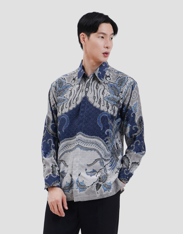 Arjuna Weda Peksi Rerengan Parang Kemeja Batik Pria
