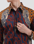 Arjuna Weda Parang Kawung Kemeja Batik Pria