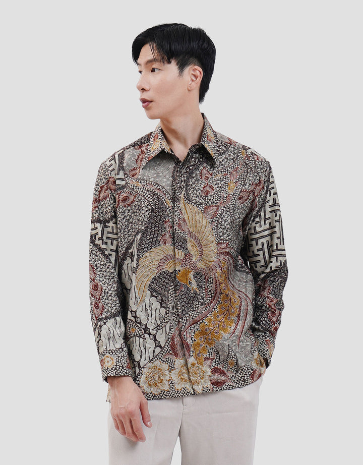 Arjuna Weda Batik Peksi Gandrung Parang Kemeja Pria
