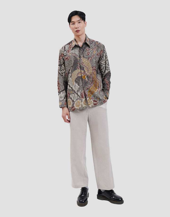Arjuna Weda Batik Peksi Gandrung Parang Kemeja Pria