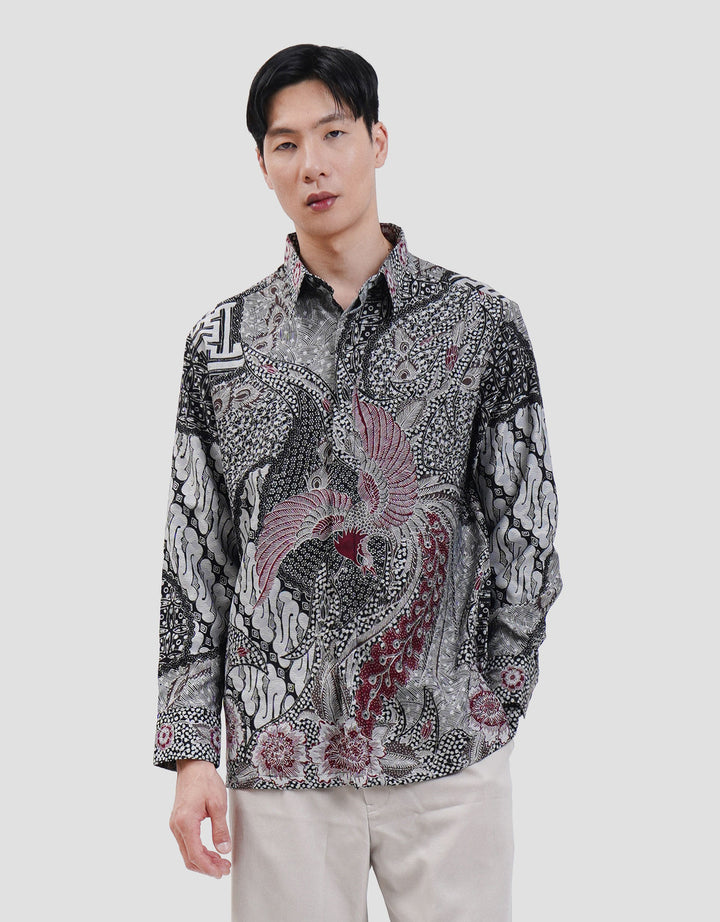 Arjuna Weda Batik Peksi Gandrung Parang Kemeja Pria