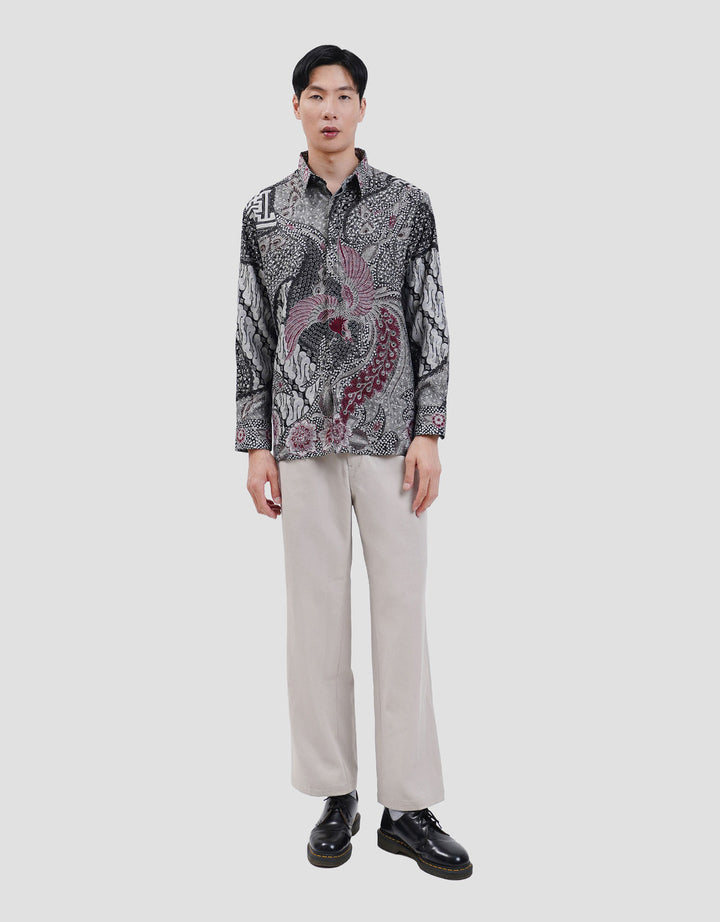 Arjuna Weda Batik Peksi Gandrung Parang Kemeja Pria