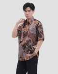 Arjuna Weda Hem Sekar Jagad Kemeja Batik Pria