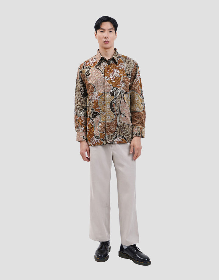 Arjuna Weda Sekar Jagad Kemeja Batik Pria