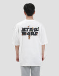 Star Wars Os Doodle All Characters Backprint Kaos Oversize Pria